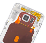Replacement Mid-Frame Housing Compatible with Samsung Galaxy S6 Edge (Silver)