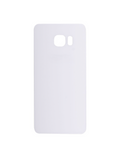 Replacement Back Cover Glass Compatible with Samsung Galaxy S6 Edge (No Logo) (Aftermarket Plus) (White)