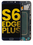 Replacement OLED Assembly With Frame Compatible with Samsung Galaxy S6 Edge Plus (AT&T / T-Mobile / International) (Refurbished) (Black Sapphire)