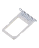 Replacement Sim Card Tray Compatible with Samsung Galaxy S6 Edge Plus (White Pearl / Silver)