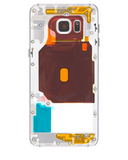 Replacement Mid-Frame Housing Compatible with Samsung Galaxy S6 Edge Plus (With Small Parts) (White Pearl)