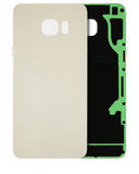 Replacement Back Cover Glass Compatible with Samsung Galaxy S6 Edge Plus (No Logo) (Aftermarket Plus) (Gold Platinum)