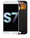 Replacement OLED Assembly Without Frame Compatible with Samsung Galaxy S7 (Service Pack) (White Pearl)