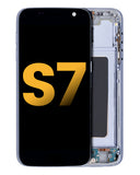 Replacement OLED Assembly With Frame Compatible with Samsung Galaxy S7 (Refurbished) (All US Models) (Black Onyx)