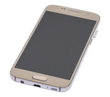 Replacement OLED Assembly With Frame Compatible with Samsung Galaxy S7 (Refurbished) (All US Models) (Gold Platinum)