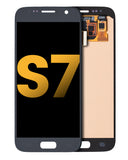 Replacement OLED Assembly Without Frame Compatible with Samsung Galaxy S7 (Refurbished) (Black Onyx)
