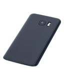 Replacement Back Cover Glass With Camera Lens Compatible with Samsung Galaxy S7 (No Logo) (Aftermarket Plus) (Black Onyx)
