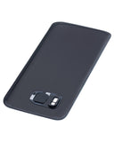 Replacement Back Cover Glass With Camera Lens Compatible with Samsung Galaxy S7 (No Logo) (Aftermarket Plus) (Black Onyx)