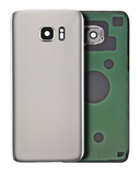 Replacement Back Cover Glass With Camera Lens Compatible with Samsung Galaxy S7 (No Logo) (Aftermarket Plus) (White)
