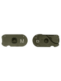 Replacement Hard Buttons (Menu / Return) Compatible with Samsung Galaxy S7 Active (Sandy Gold)