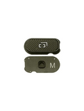Replacement Hard Buttons (Menu / Return) Compatible with Samsung Galaxy S7 Active (Sandy Gold)