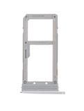 Replacement Single Sim Card Tray Compatible with Samsung Galaxy S7 (Silver)