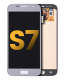 Replacement OLED Assembly Without Frame Compatible with Samsung Galaxy S7 (Refurbished) (Silver Titanium)