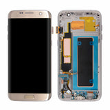 Replacement OLED Assembly With Frame Compatible with Samsung Galaxy S7 Edge (G935W8) (Service Pack) (Gold)
