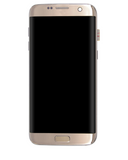 Replacement OLED Assembly With Frame Compatible with Samsung Galaxy S7 Edge (G935W8) (Service Pack) (Gold)