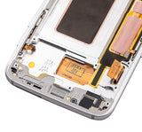 Replacement OLED Assembly With Frame Compatible with Samsung Galaxy S7 Edge (International / G935F) (Refurbished) (Silver)