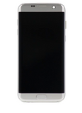 Replacement OLED Assembly With Frame Compatible with Samsung Galaxy S7 Edge (International / G935F) (Refurbished) (Silver)