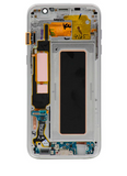 Replacement OLED Assembly With Frame Compatible with Samsung Galaxy S7 Edge (International / G935F) (Refurbished) (Silver)