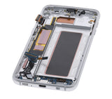 Replacement OLED Assembly With Frame Compatible with Samsung Galaxy S7 Edge G935A (North American Version) (Refurbished) (Silver)