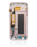 Replacement OLED Assembly With Frame Compatible with Samsung Galaxy S7 Edge G935A (North American Version) (Refurbished) (Rose Gold)