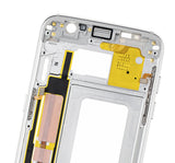Replacement Mid-Frame Housing Compatible with Samsung Galaxy S7 Edge (With Small Parts) (White)