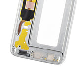Replacement Mid-Frame Housing Compatible with Samsung Galaxy S7 Edge (With Small Parts) (White)