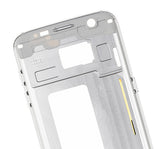 Replacement Mid-Frame Housing Compatible with Samsung Galaxy S7 Edge (With Small Parts) (White)
