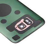 Replacement Back Cover Glass With Camera Lens Compatible with Samsung Galaxy S7 Edge (No Logo) (Aftermarket Plus) (Rose Pink)
