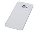 Replacement Back Cover Glass With Camera Lens Compatible with Samsung Galaxy S7 Edge (No Logo) (Aftermarket Plus) (Silver)