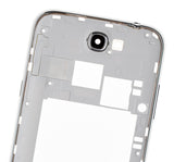 Replacement Mid-Frame Housing Compatible with Samsung Galaxy Note 2 (With Small Parts) (White)