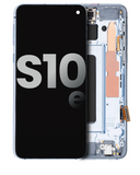 Replacement OLED Assembly With Frame Compatible with Samsung Galaxy S10e (Used OEM Pull: Grade A) (Prism Blue)
