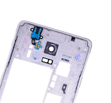 Replacement Mid-Frame Housing Compatible with Samsung Galaxy Note 4 (With Small Parts) (White)
