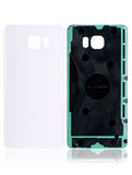Replacement Back Cover Glass Compatible with Samsung Galaxy Note 5 (No Logo) (Aftermarket Plus) (White Pearl)