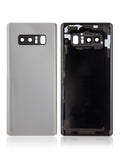 Replacement Back Cover Glass With Camera Lens Compatible with Samsung Galaxy Note 8 (No Logo) (Aftermarket Plus) (Silver)