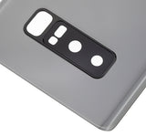 Replacement Back Cover Glass With Camera Lens Compatible with Samsung Galaxy Note 8 (No Logo) (Aftermarket Plus) (Silver)