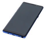 Replacement OLED Assembly With Frame Compatible with Samsung Galaxy Note 8 (Refurbished) (Deep Sea Blue)