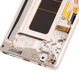 Replacement OLED Assembly With Frame Compatible with Samsung Galaxy Note 8 (Refurbished) (Maple Gold)