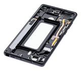 Replacement Mid-Frame Housing Compatible with Samsung Galaxy Note 8 (With Small Parts) (Midnight Black)