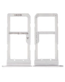 Replacement Dual Sim Card Tray Compatible with Samsung Galaxy S7 Edge (White)