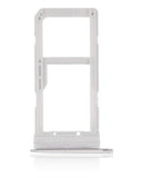 Replacement Dual Sim Card Tray Compatible with Samsung Galaxy S7 Edge (White)