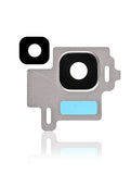 Replacement Back Camera Lens With Bezel Ring Compatible with Samsung Galaxy S8 (Arctic Silver)