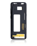 Replacement Mid-Frame Housing Compatible with Samsung Galaxy S8 (With Small Parts) (Midnight Black)
