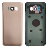 Replacement Back Cover Glass With Camera Lens Compatible with Samsung Galaxy S8 (No Logo) (Aftermarket Plus) (Maple Gold)