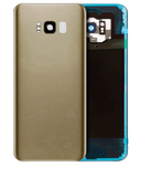 Replacement Back Cover Glass With Camera Lens Compatible with Samsung Galaxy S8 Plus (No Logo) (Aftermarket Plus) (Maple Gold)
