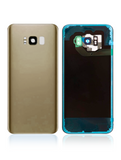 Replacement Back Cover Glass With Camera Lens Compatible with Samsung Galaxy S8 Plus (No Logo) (Aftermarket Plus) (Maple Gold)