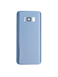 Replacement Back Cover Glass With Camera Lens Compatible with Samsung Galaxy S8 (No Logo) (Aftermarket Plus) (Coral Blue)