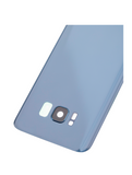 Replacement Back Cover Glass With Camera Lens Compatible with Samsung Galaxy S8 (No Logo) (Aftermarket Plus) (Coral Blue)