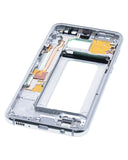 Replacement Mid-Frame Housing Compatible with Samsung Galaxy S8 Plus (With Small Parts) (Artic Silver)