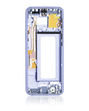Replacement Mid-Frame Housing Compatible with Samsung Galaxy S8 Plus (With Small Parts) (Orchid Gray)