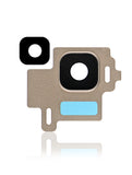 Replacement Back Camera Lens With Bezel Ring Compatible with Samsung Galaxy S8 (Gold)